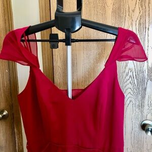 Elegant Fuchsia Maxi Dress